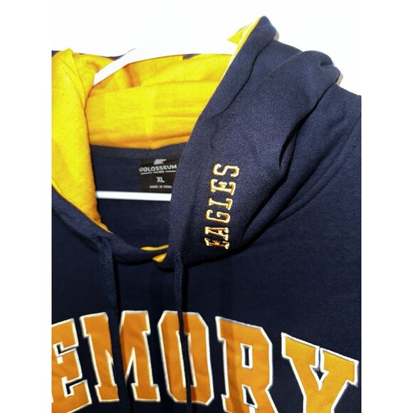Men's Colosseum Navy Emory Eagles Isle Pullover Hoodie Size XL NWT - Picture 5 of 6